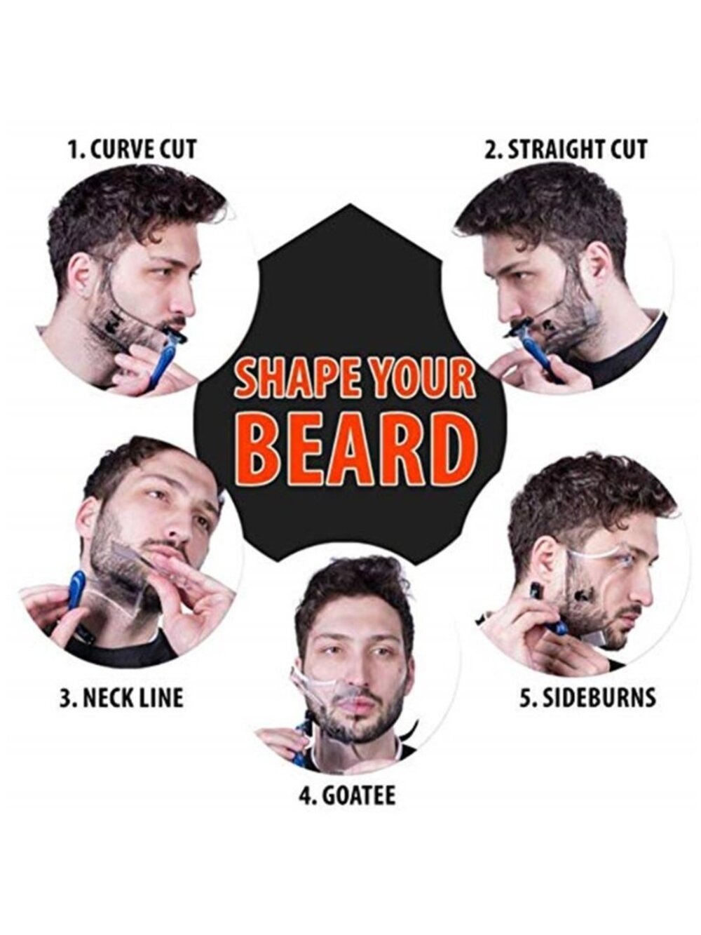 Beard Shaping & Styling Tool With Comb for Perfect line up & Edging For - Picture 6 of 7